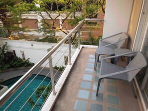 Condo, 1 Bedroom, Accessible, Balcony | Balcony - Peaceful and Quiet Apartment on Changklan Road (Chiang Mai)