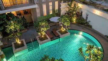 公寓式客房, 1 间卧室, 无障碍, 阳台 | 泳池 | 室外游泳池