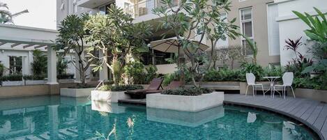 Condo, 1 Bedroom, Accessible, Balcony | Pool | Outdoor pool