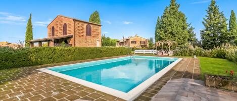 Standard Apartment, 2 Bedrooms, Terrace, Mountainside (Apt Ciclamino Shared Pool &) | Pool | Seasonal outdoor pool