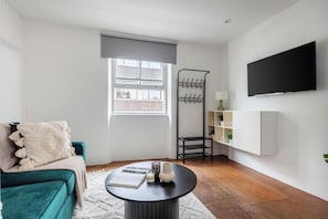 Appartement Ville, 1 lit double et 1 canapé-lit, non-fumeur, vue ville | Coin séjour