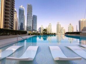 Pool - Luxury 1BR Apt | LIV Marina | Direct Marina Views (Dubai)
