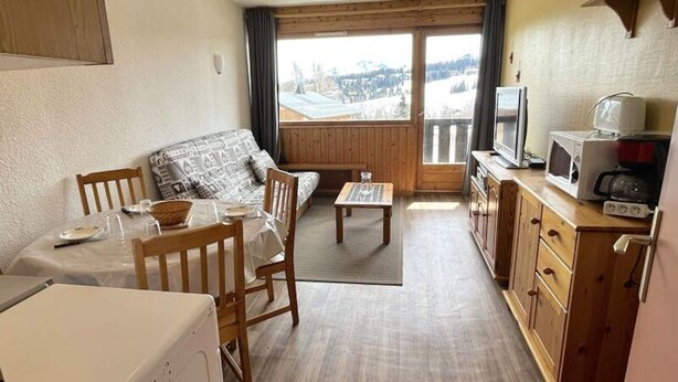 Living area - Studio Apartment in Les Saisies for 4 People (Hauteluce)