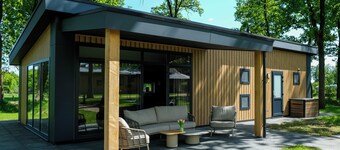 WoodCottage for 6 people in the vacation park on the edge of Springendal in Ootmarsum