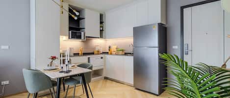 Appartement, balkon | Privékeuken