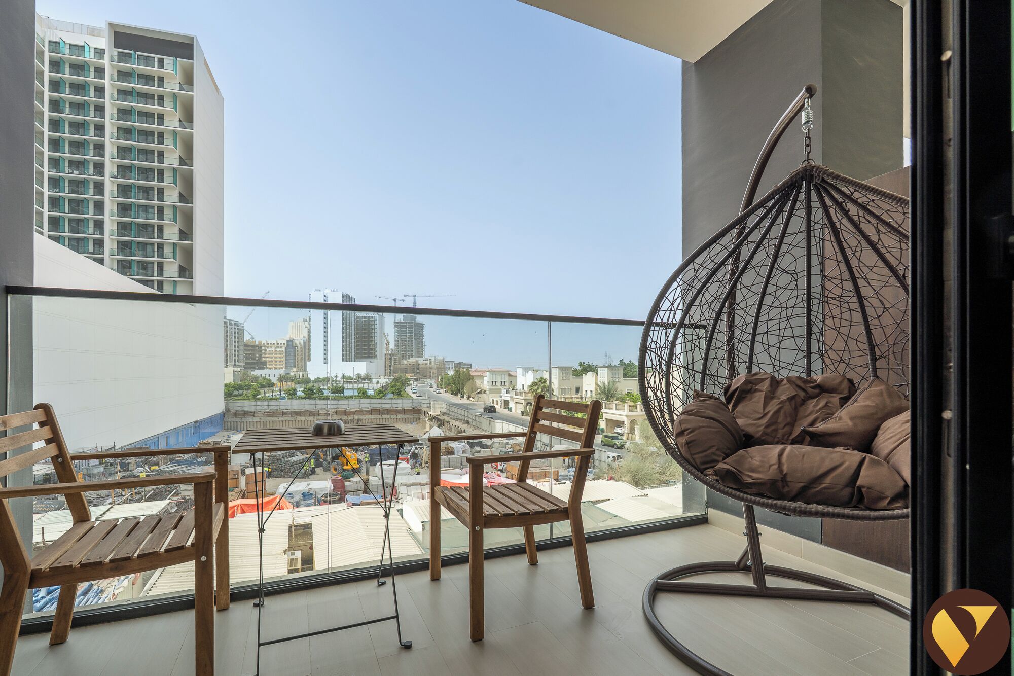 Luxury-Studio, Balkon, Stadtblick | Blick vom Balkon