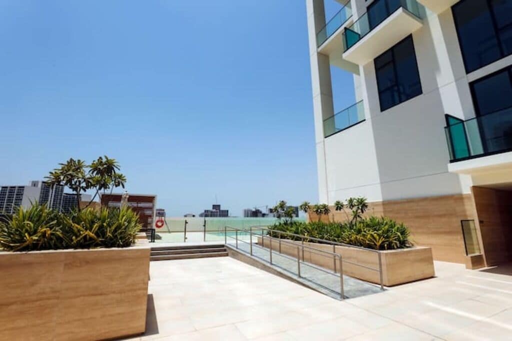 Fassade der Unterkunft