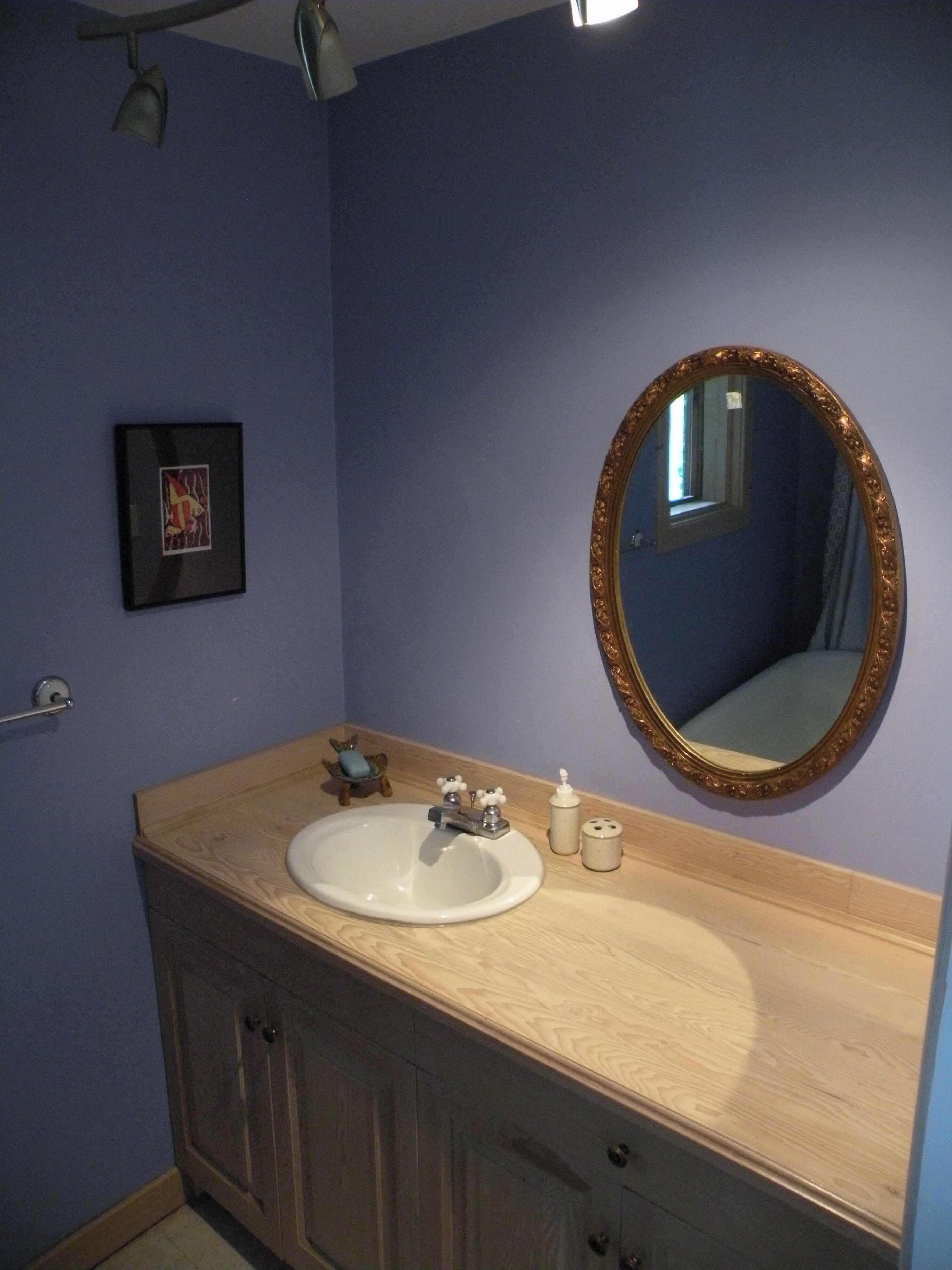 Sèche-cheveux, serviettes fournies, savon, papier toilette