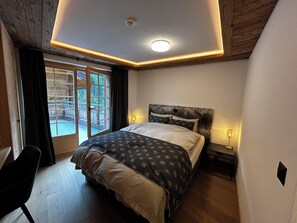 3 bedrooms, Internet, bed sheets - Brand new with spa : comfortable 4 room apartment for 6-7 people on the lower floor in front of the (Grimentz)