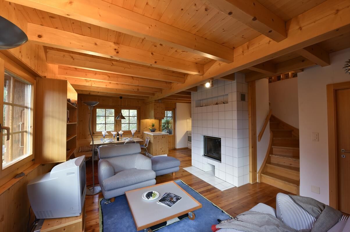 Fernseher, Kamin, DVD-Player