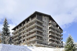 Exterior - bathroom / WC - flat-screen TV - balcony South - public parking (parking charge in winter) - free in (Grimentz)