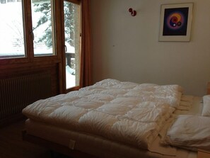 2 bedrooms - 3-room apartment for 4 persons : Living room with fireplace - kitchen and filtercoffeemachine - 1 ro (Grimentz)