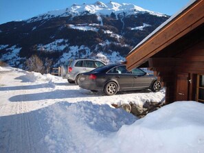 Property grounds - Comfortable chalet for 10-11 persons : living-room with wood stove - kitchen with dishwasher and mic (Grimentz)