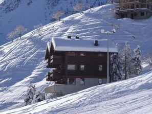 Exterior - Comfortable 3 room apartment for 4-5 persons : Living room - 1 room with double bed - 1 room with 2 (Grimentz)