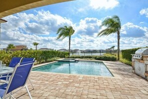 Outdoor pool - Reunion 5 Bedroom Vacation Home 7824 (Kissimmee)