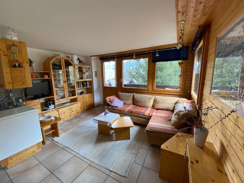 3-pièces Pour 4-6 Personnes : Living Avec 1 Canapé-lit - Cuisine Avec Lave-vaisselle Et Machine à Ca - Zinal