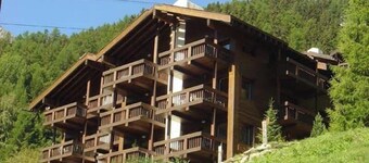 2 pièces pour 2-4 personnes : Living avec 1 canapé-lit et 1 lit rabattable - cuisine avec lave-vaiss