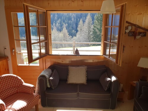 Apartment for 4 to 6 people 200m from the ski lifts: 1 double bedroom - 1 bedroom with two separate