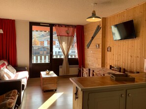 TV - Bright studio in Pra-Loup for 4 pers, south balcony (Pra-Loup)