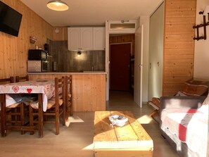 Interior - Bright studio in Pra-Loup for 4 pers, south balcony (Pra-Loup)