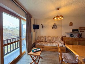 TV - Classic studio for 4 in Les Menuires, Masse view (Les Menuires)