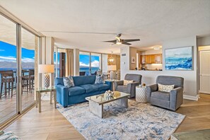TV - 2BD Coastal-Luxe Oceanfront Retreat w/ Lanai, AC & Stunning Maui Views-Royal Kahana 1010 (Lahaina)