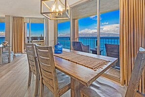 Dining - 2BD Coastal-Luxe Oceanfront Retreat w/ Lanai, AC & Stunning Maui Views-Royal Kahana 1010 (Lahaina)