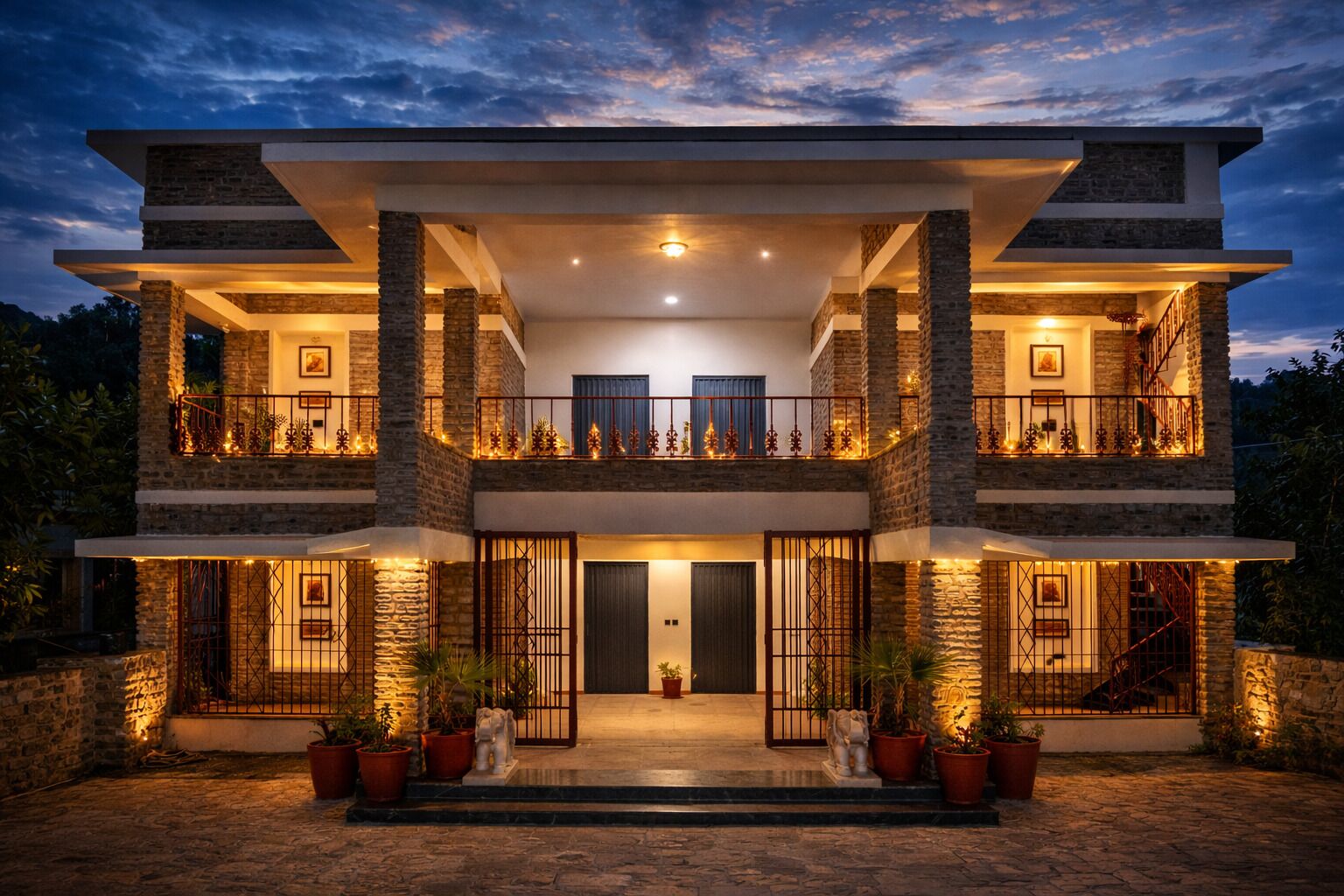 Fachada de la propiedad