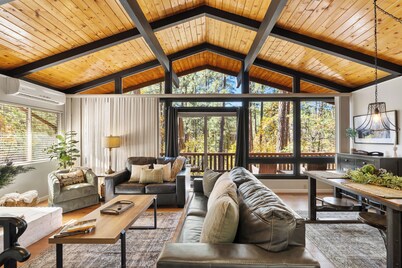 Ponderosa HideAway  | 4-Br Cabin Groom Creek, Prescott | Mtn View • Trails • Brbq