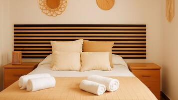 2 室のベッドルーム、ベッドシーツ