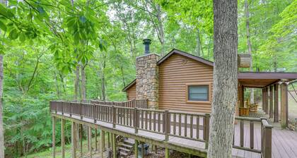 Lake Access & Hot Tub! Serene Rockbridge Cabin