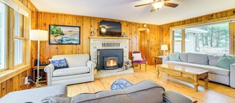Extended Stay on Hubbard Lake! Quiet Home w/ Yard