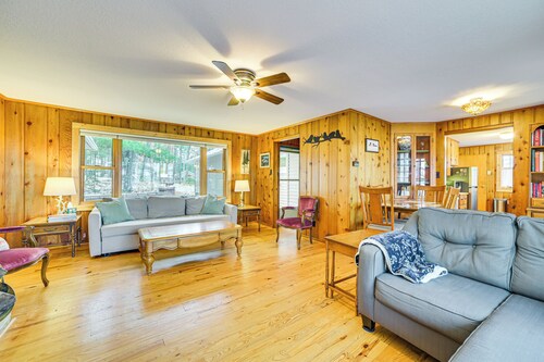 Extended Stay on Hubbard Lake! Quiet Home w/ Yard