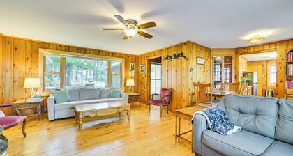 Extended Stay on Hubbard Lake! Quiet Home w/ Yard