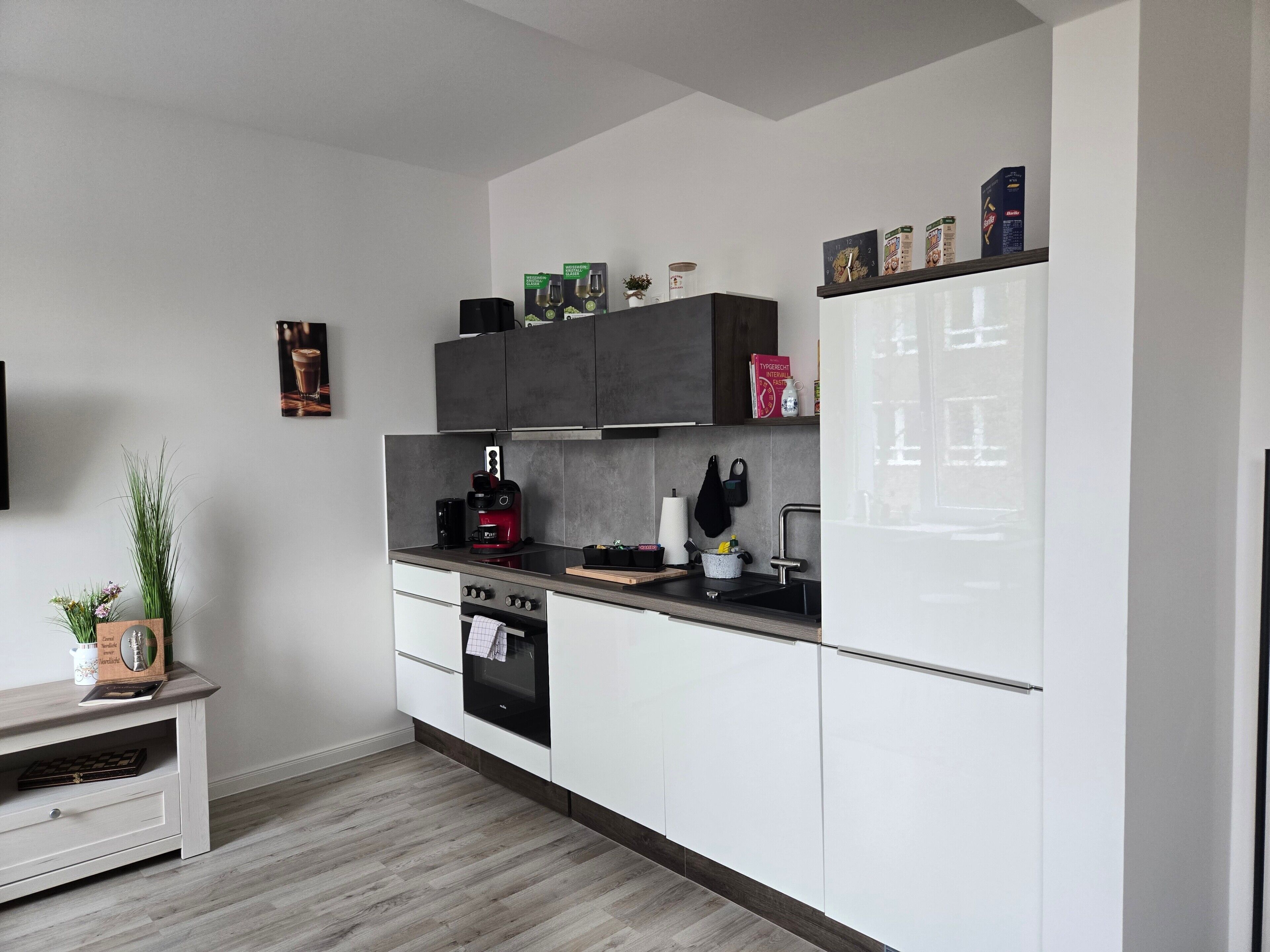 Kühlschrank, Ofen, Herdplatte, Geschirrspüler