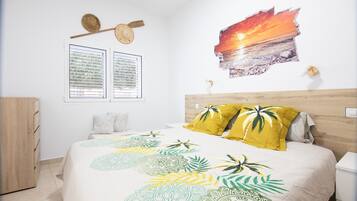 2 habitaciones, tabla de planchar con plancha, wifi y ropa de cama