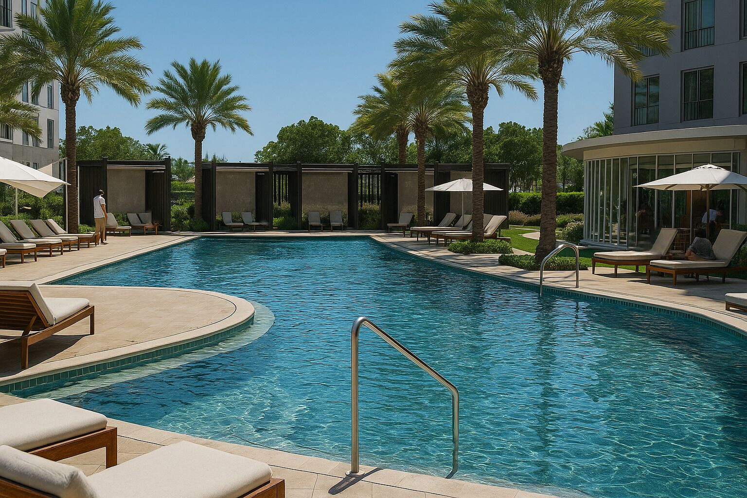 Indoor pool, outdoor pool