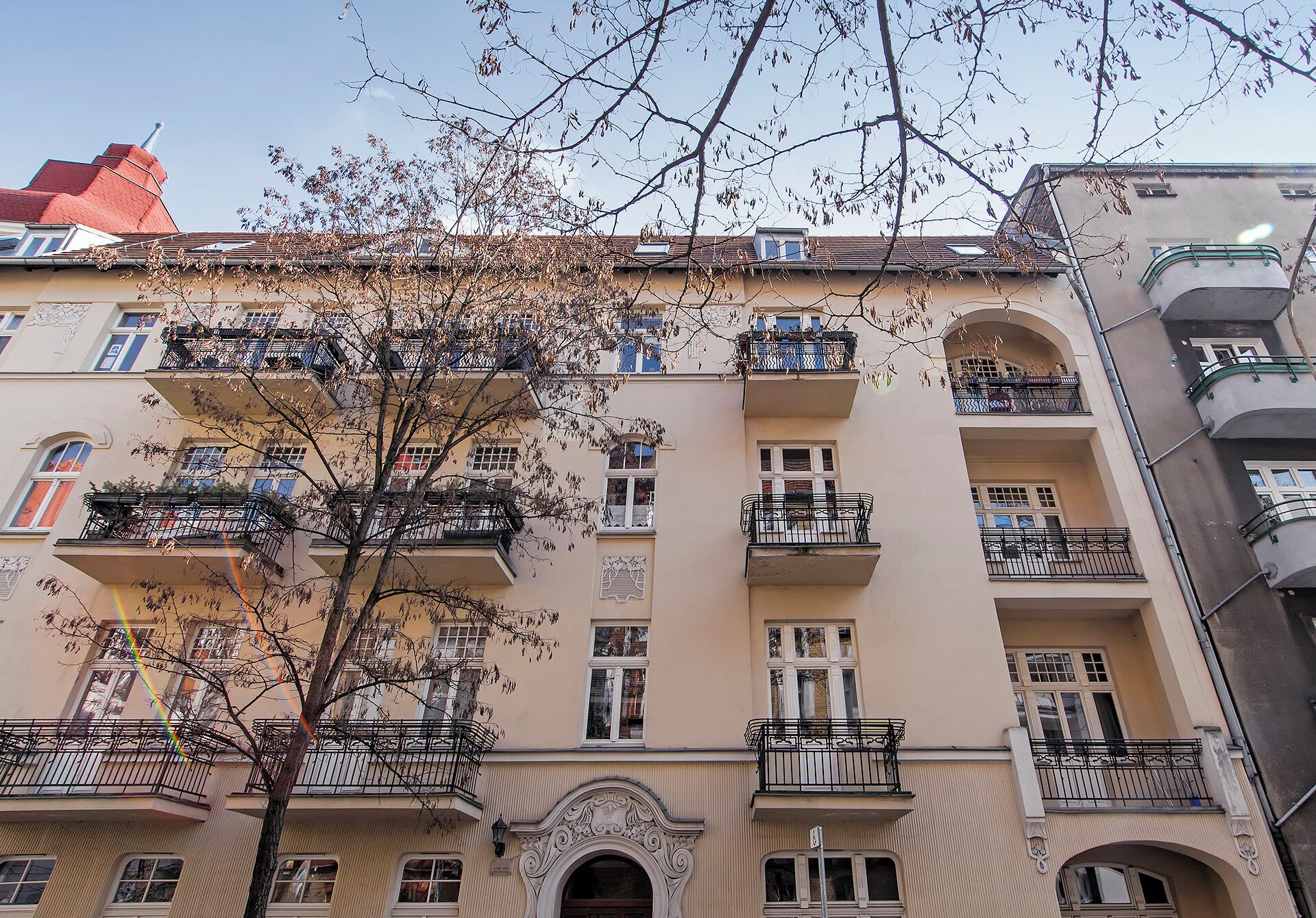 Façana frontal de l'allotjament