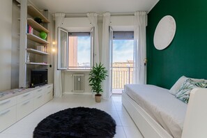1 slaapkamer, een bureau, een strijkplank/strijkijzer, gratis wifi