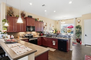 Casa, 3 quartos | Cozinha privada | Geladeira, fogão, cafeteira/chaleira, torradeira