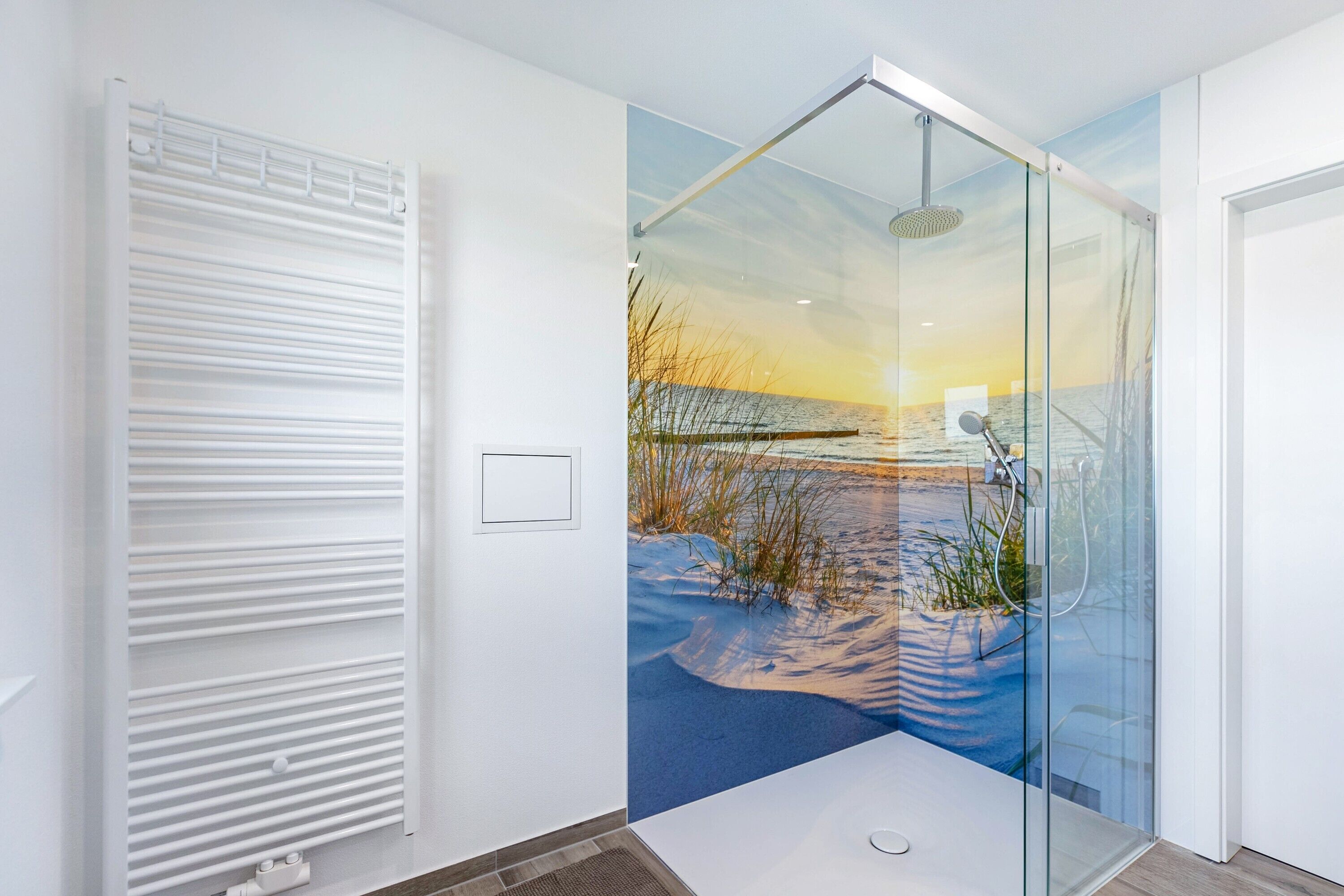 Douche, sèche-cheveux