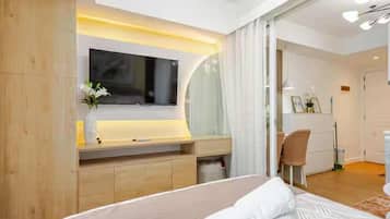 Executive Apartment, Balcony, City View | In-room safe, blackout drapes, iron/ironing board, free WiFi