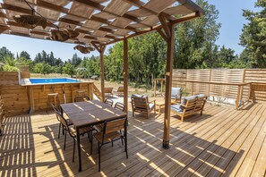 Outdoor dining - Mas9Romanin:Gîte Evasion in Provence (Saint-Rémy-de-Provence)