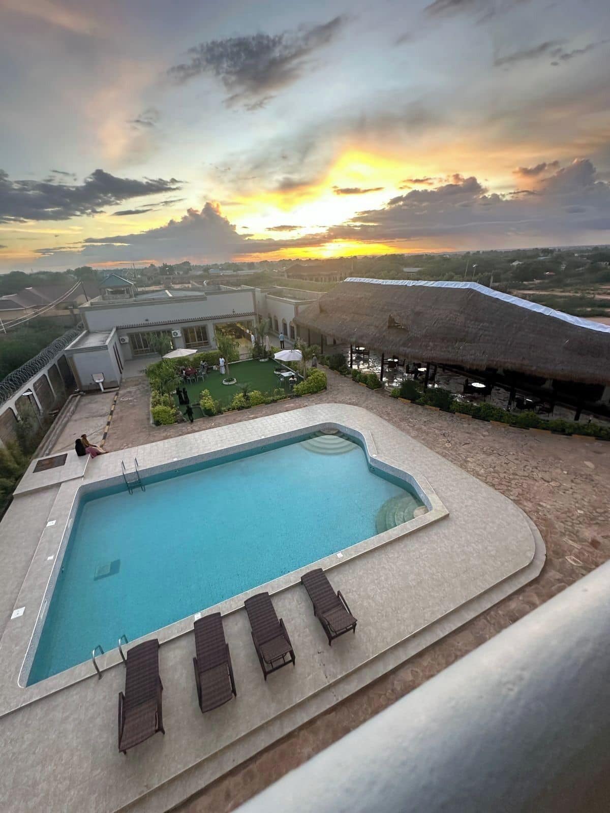 Alberca al aire libre 