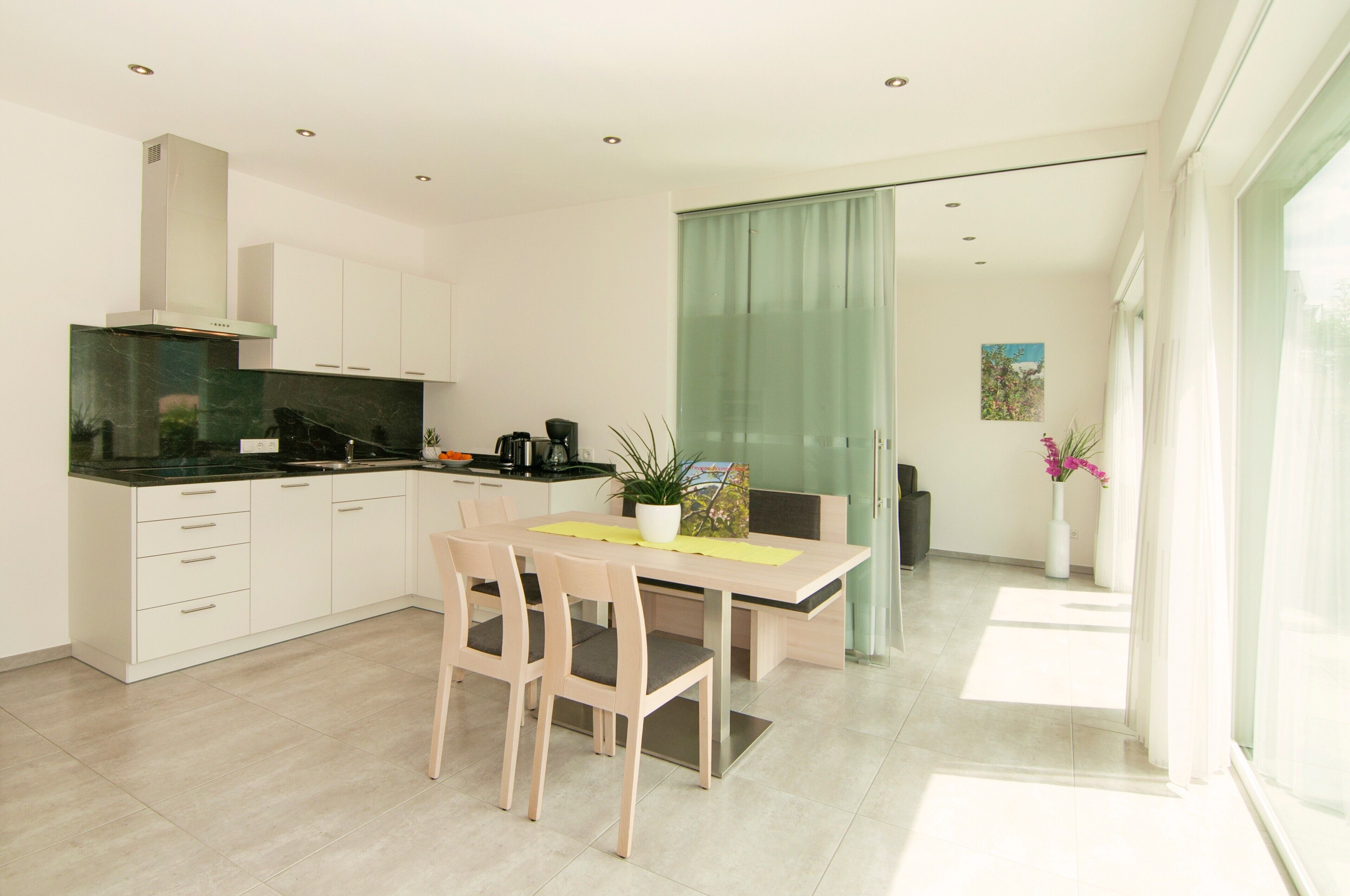 Kühlschrank, Mikrowelle, Herdplatte, Geschirrspüler