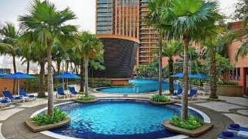 Indoor pool, outdoor pool