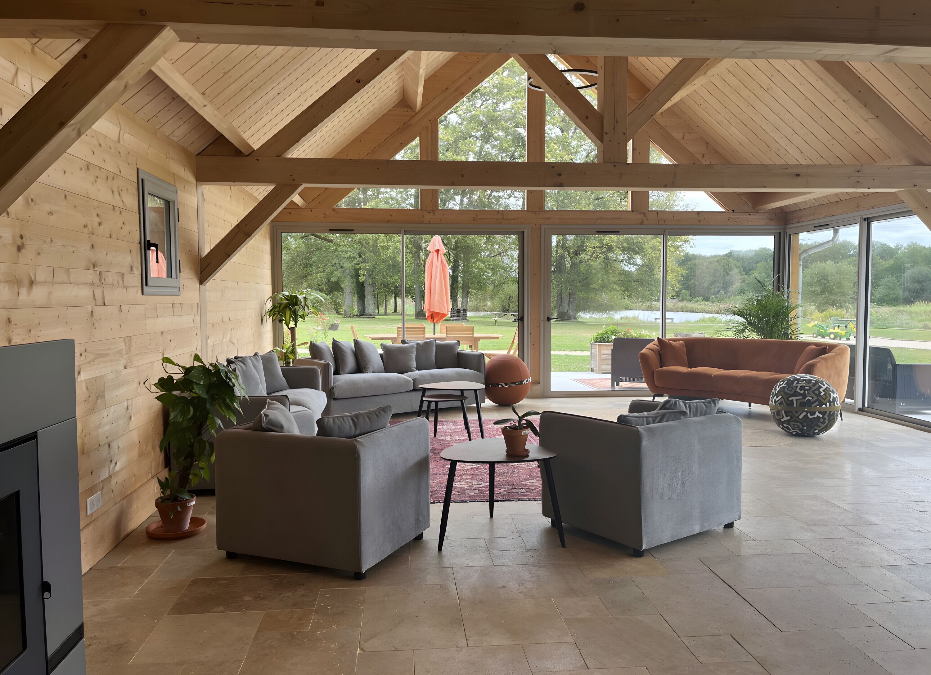 TV, fireplace, table tennis