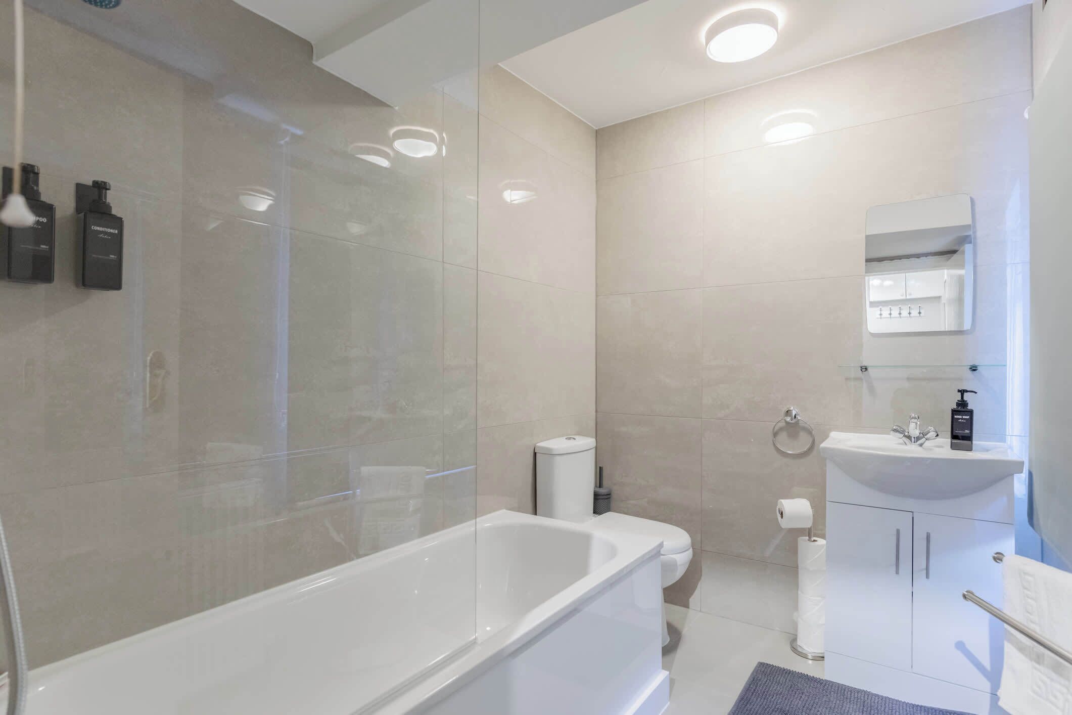Shower, hair dryer