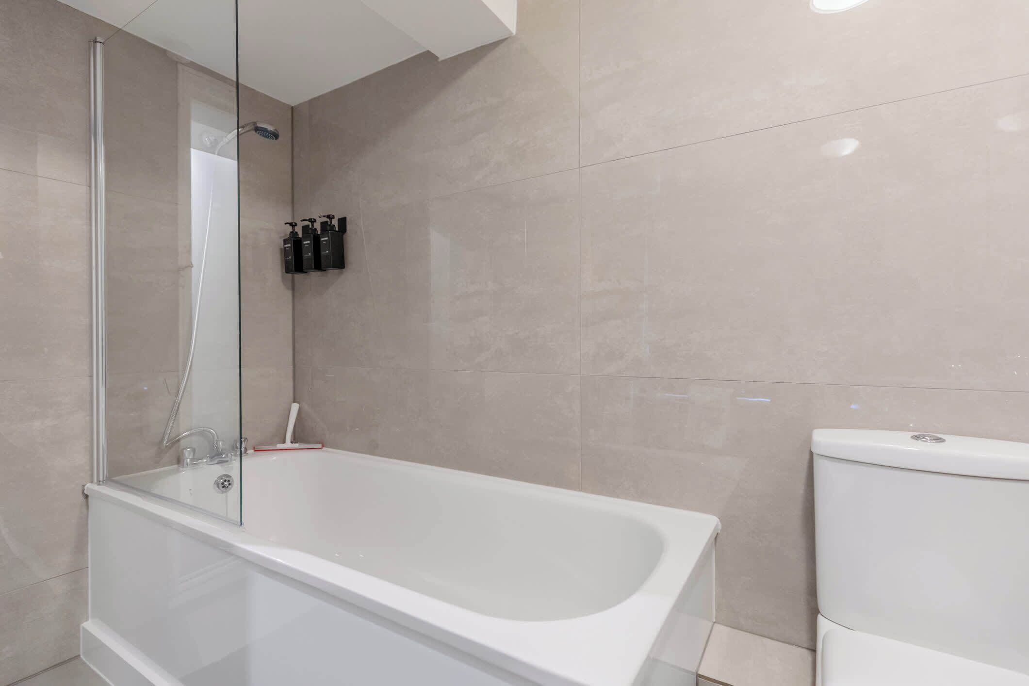 Een douche, een haardroger