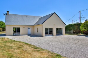 Exterior - Holiday Home "Gîte with Game Room" with Private Terrace, Garden & Wi-Fi (Montfarville)